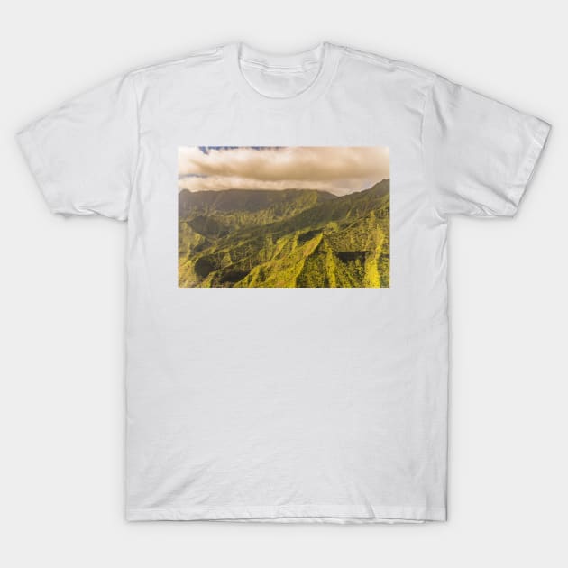 Mountain Of Napali 3 T-Shirt by KensLensDesigns